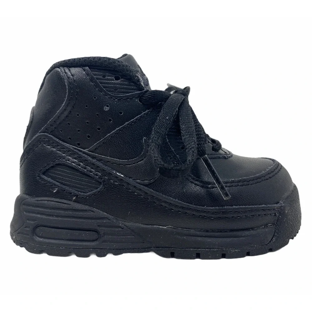 Nike Little Air Max 90 TD Sneaker Boot Shoes Black (317217-004) Toddler Size 5c